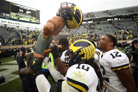 rivalry trophies|michigan rivalry trophies.